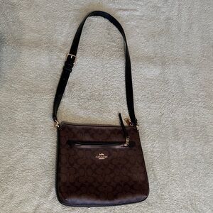 Coach Signature Brown Crossbody Bag